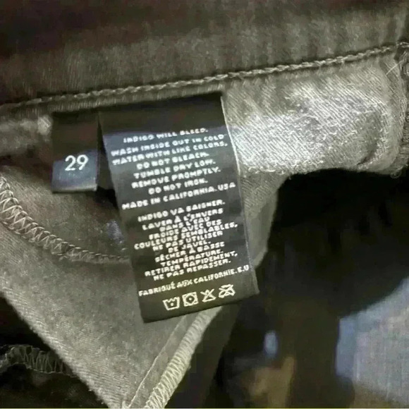 J Brand 620 Mid Rise Super Skinny Jeans, Dare Washed Black Size 29 - Picture 6 of 9